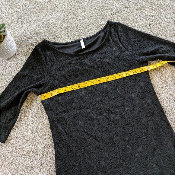 ⭐PinkBlush Midi Long Lace Fitted Black Dress Maternity Medium⭐ - Picture 5 of 8